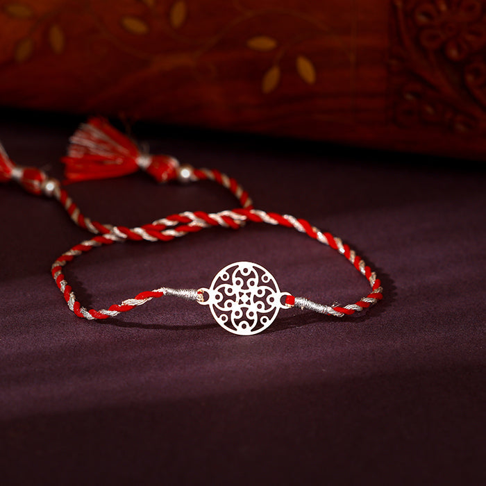 Silver Filigree Rakhi