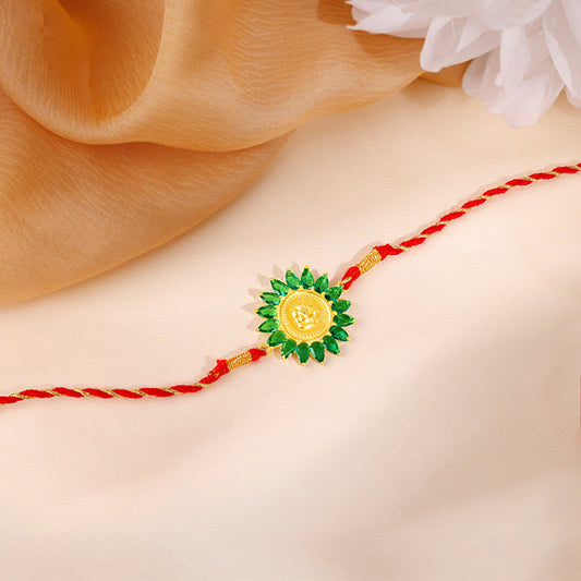 Golden Shree Gajanana Rakhi