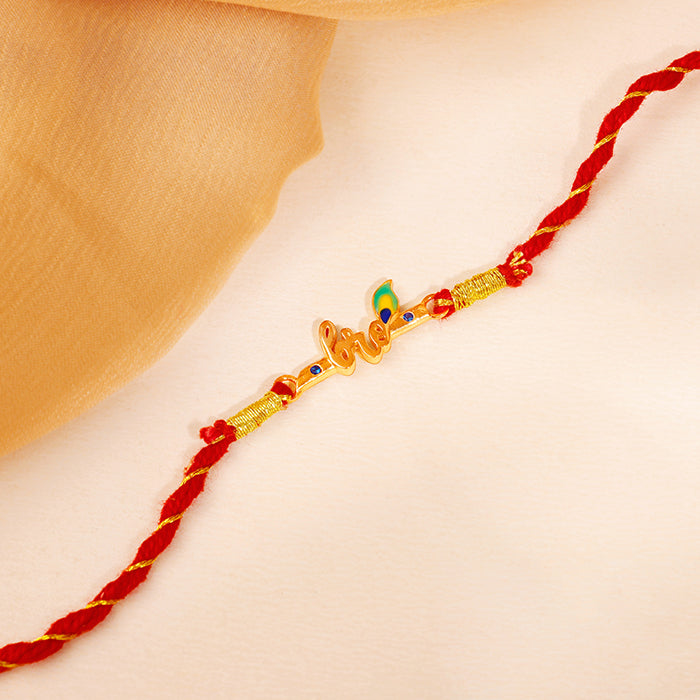 Golden Murlidhar Rakhi