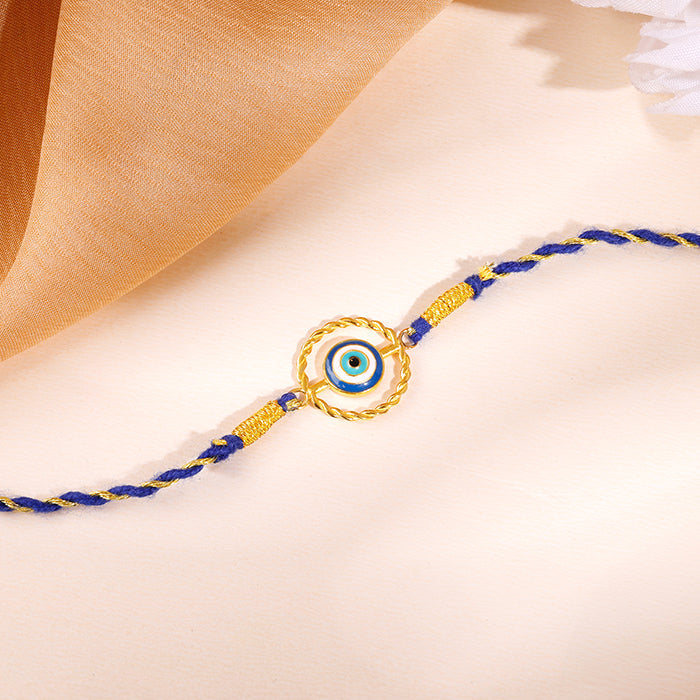 Golden Your Evil Eye Rakhi