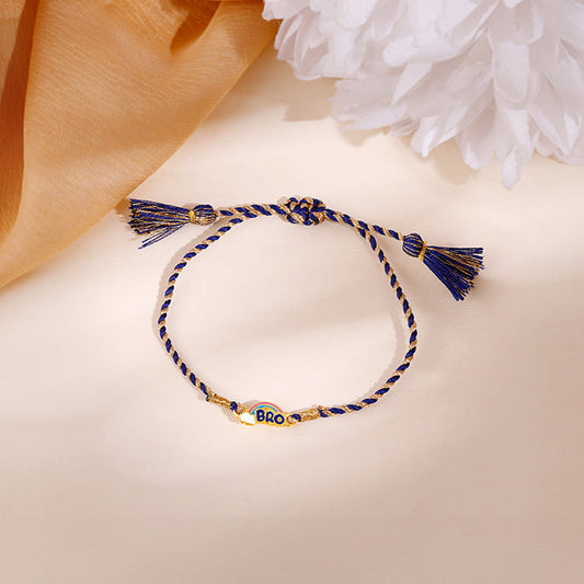Golden Rainbow Bro Kids Rakhi