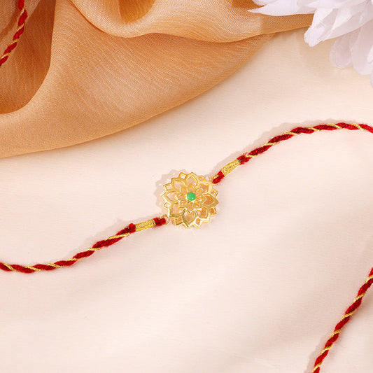 Golden Floret Rakhi