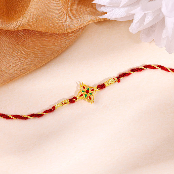 Golden Athangudi Rakhi
