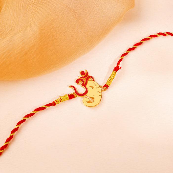Golden Bappa Love Rakhi