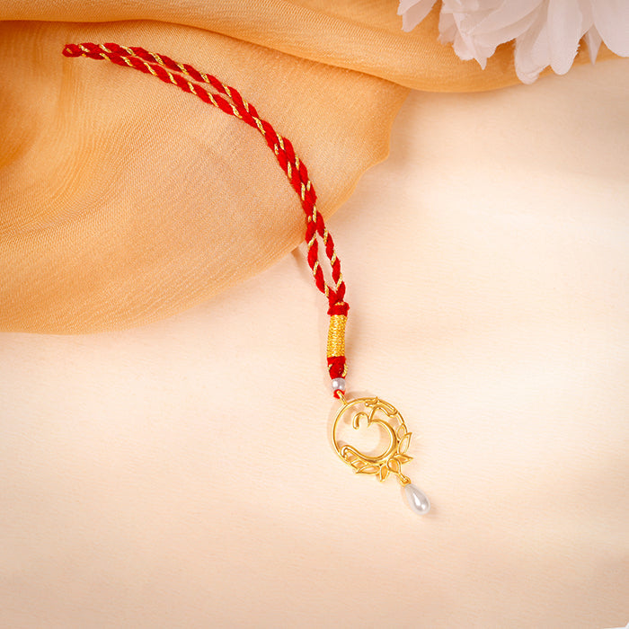 Golden Om Lumba Rakhi