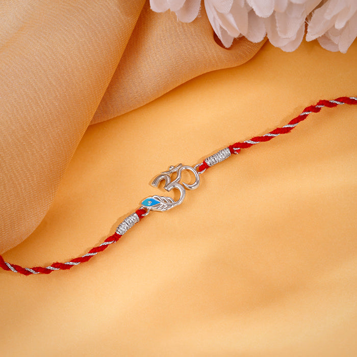 Silver Shubh Om Rakhi