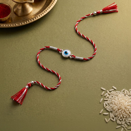Silver Raksha Drishti Rakhi