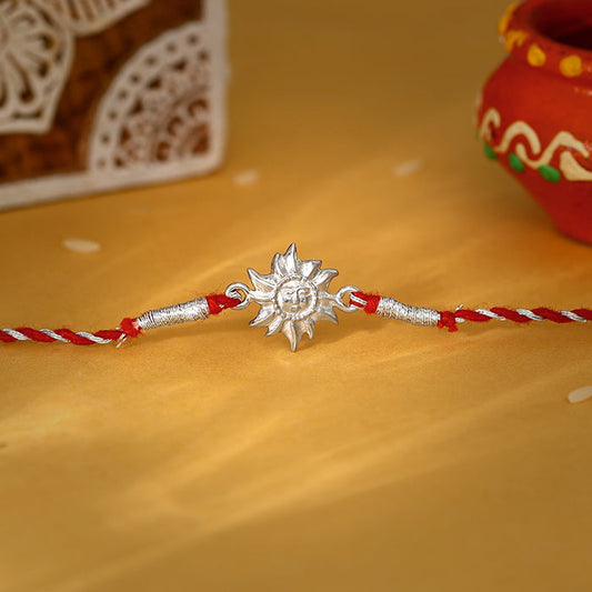 Silver Surya Rakhi