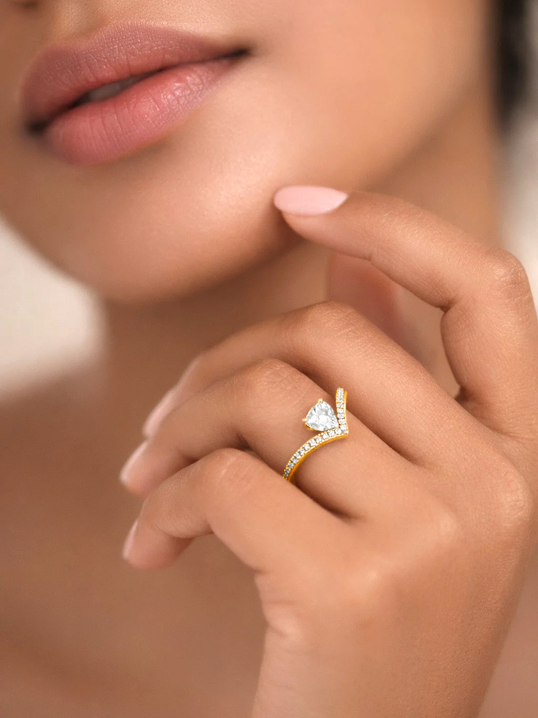 925 Fine Silver Romantic Heart Promise Ring