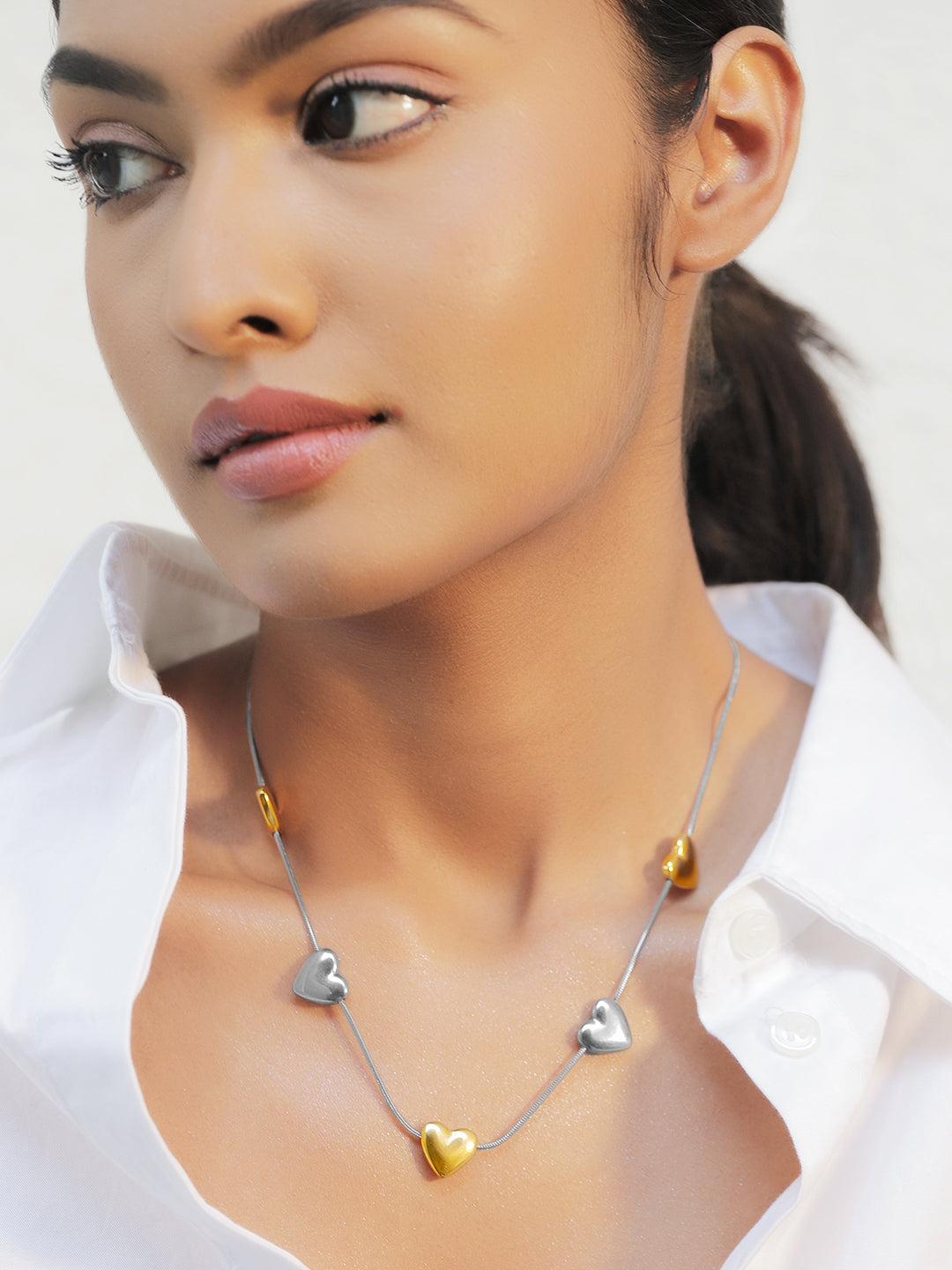 Eternal Heart Charms Chain Necklace