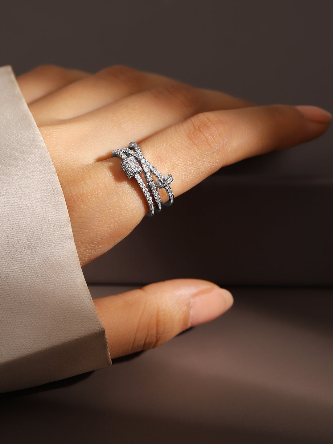 American Diamond Zirconia Ring