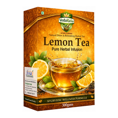 VedaRasa Premium Organic Lemon Instant Tea Premix Powder