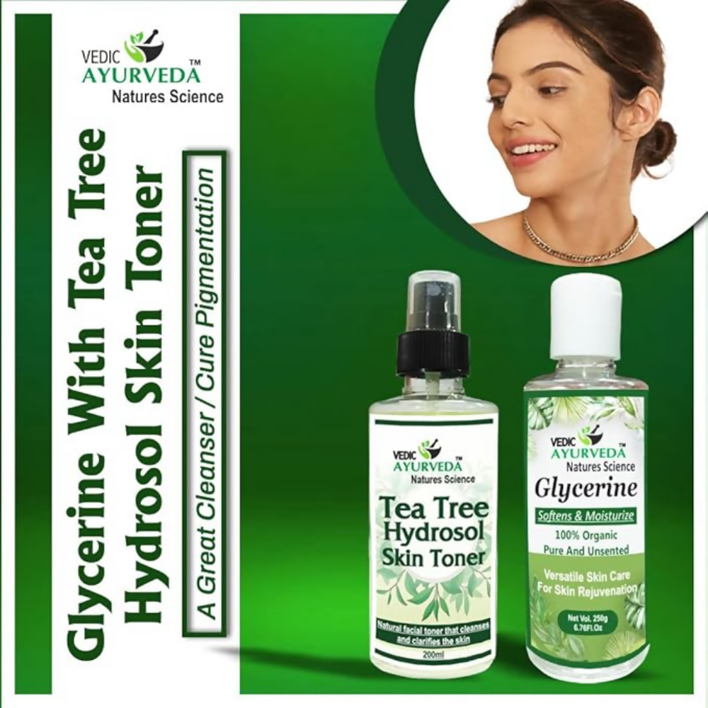 VedicAyurveda Tea Tree Hydrosol Skin Toner with Glycerine