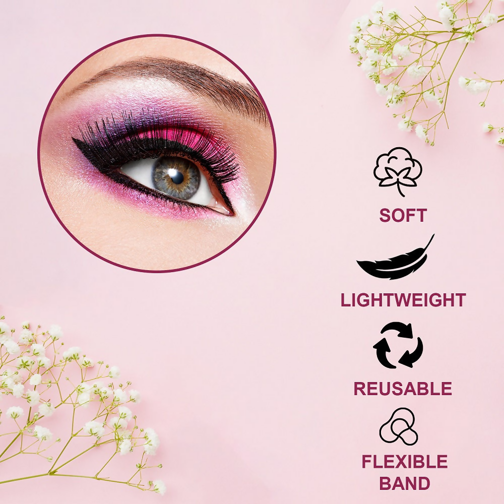 Bronson Professional Dramatic, Party Style Long and Natural False Eyelashes - 18