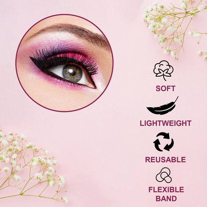 Bronson Professional Dramatic, Party Style Long and Natural False Eyelashes - 18