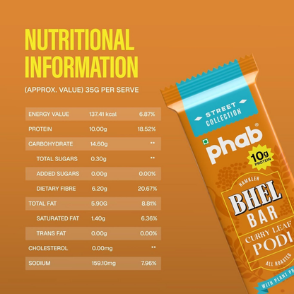 Phab Curry Podi Leaf Protein Bars