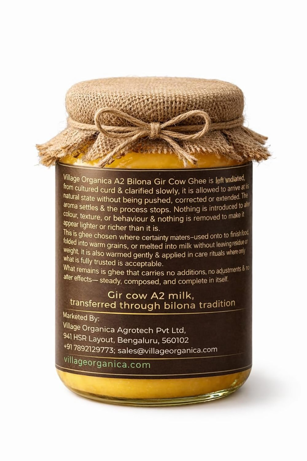 Village-Organica A2 Gir Cow Ghee,Traditional Bilona Method