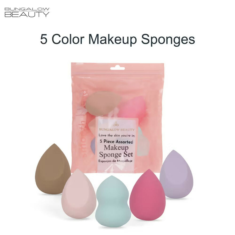 BUNGALOW BEAUTY Makeup Blending Sponge - Pack of 5