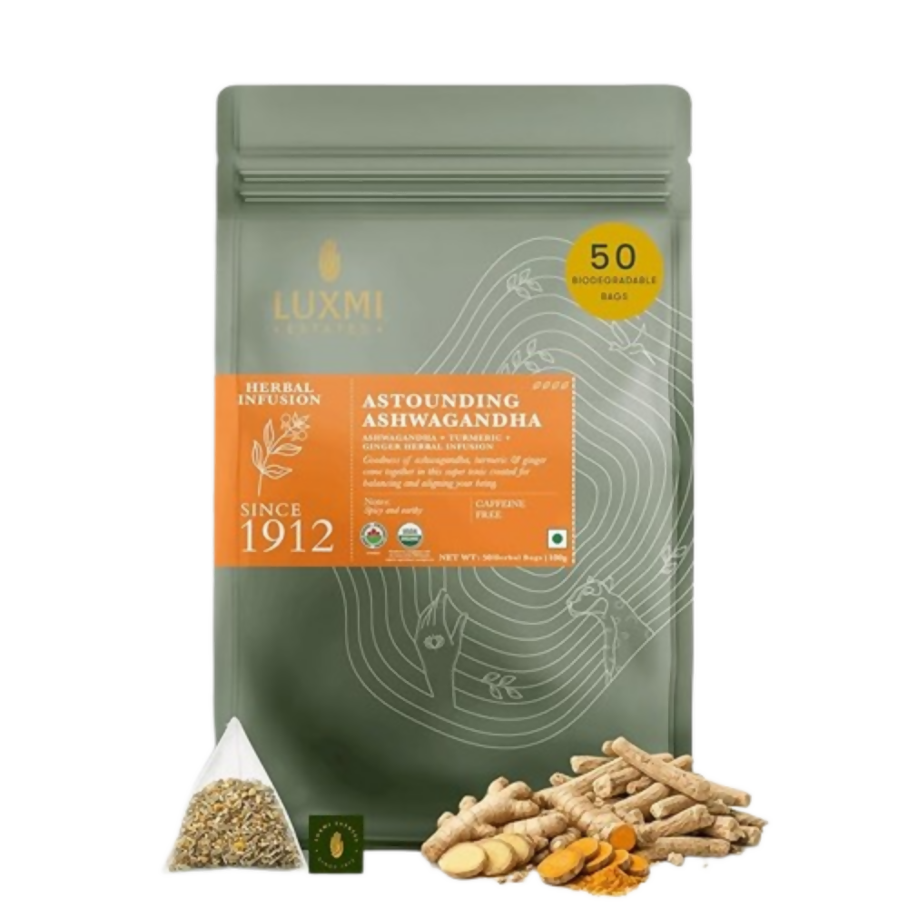 Luxmi Estates Astounding Ashwagandha  Certified Organic Herbal Infusion