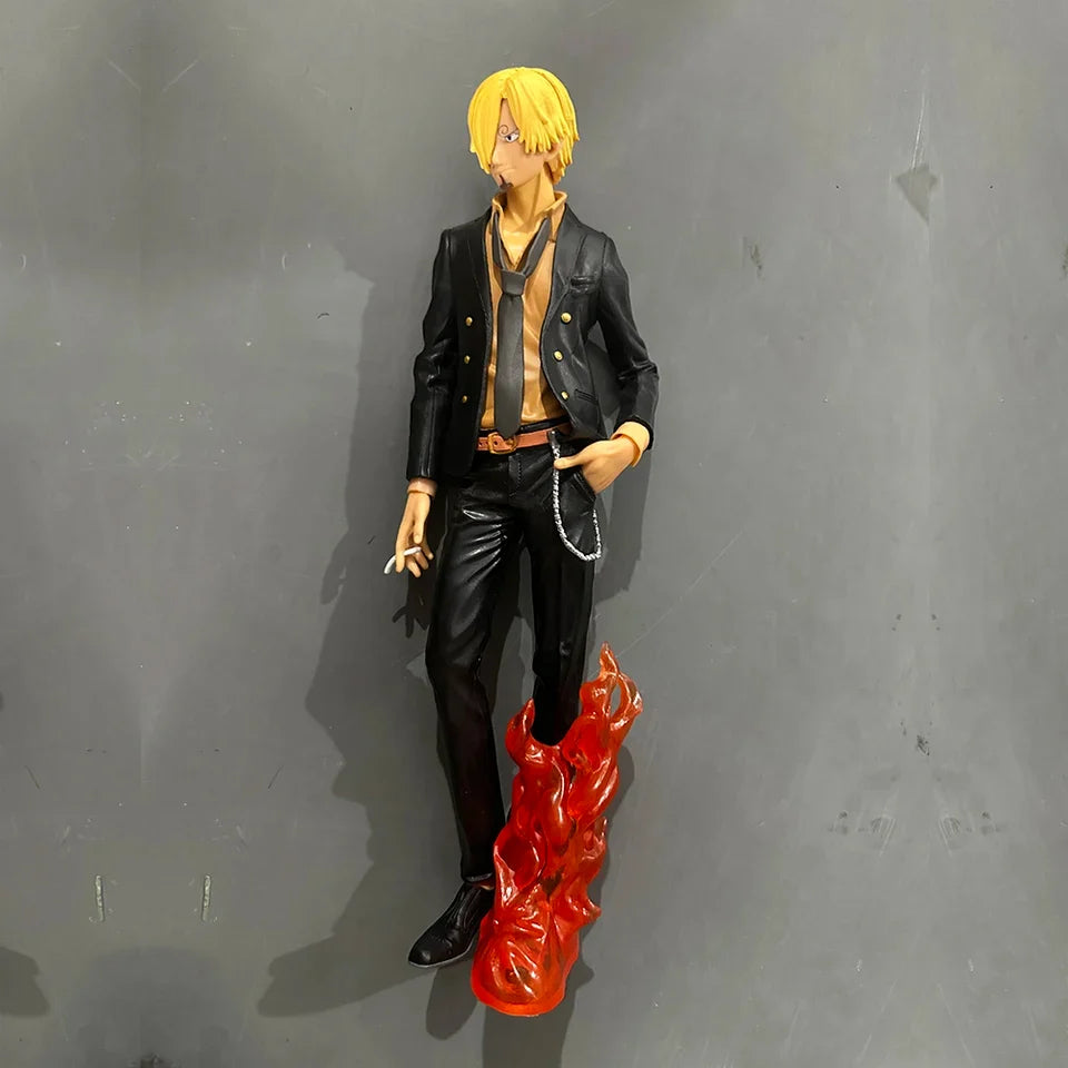 One Piece Sanji Action Figure 28CM |PVC| Standing Pose with Flame Effects | Anime Collectible Figurine by ShoppingNest