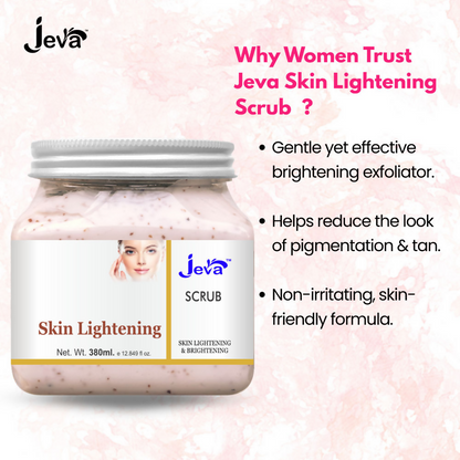 Jeva Skin Lightening Scrub Face & Body Exfoliates