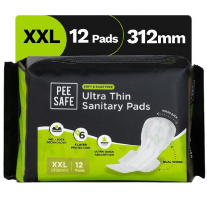 Pee Safe Comfort Ultra Thin Sanitary Pads For Women - XXL