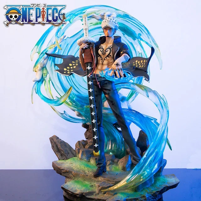 ONE PIECE Anime Figures Trafalgar D Water Law Phantom with Light | 40 CMS |