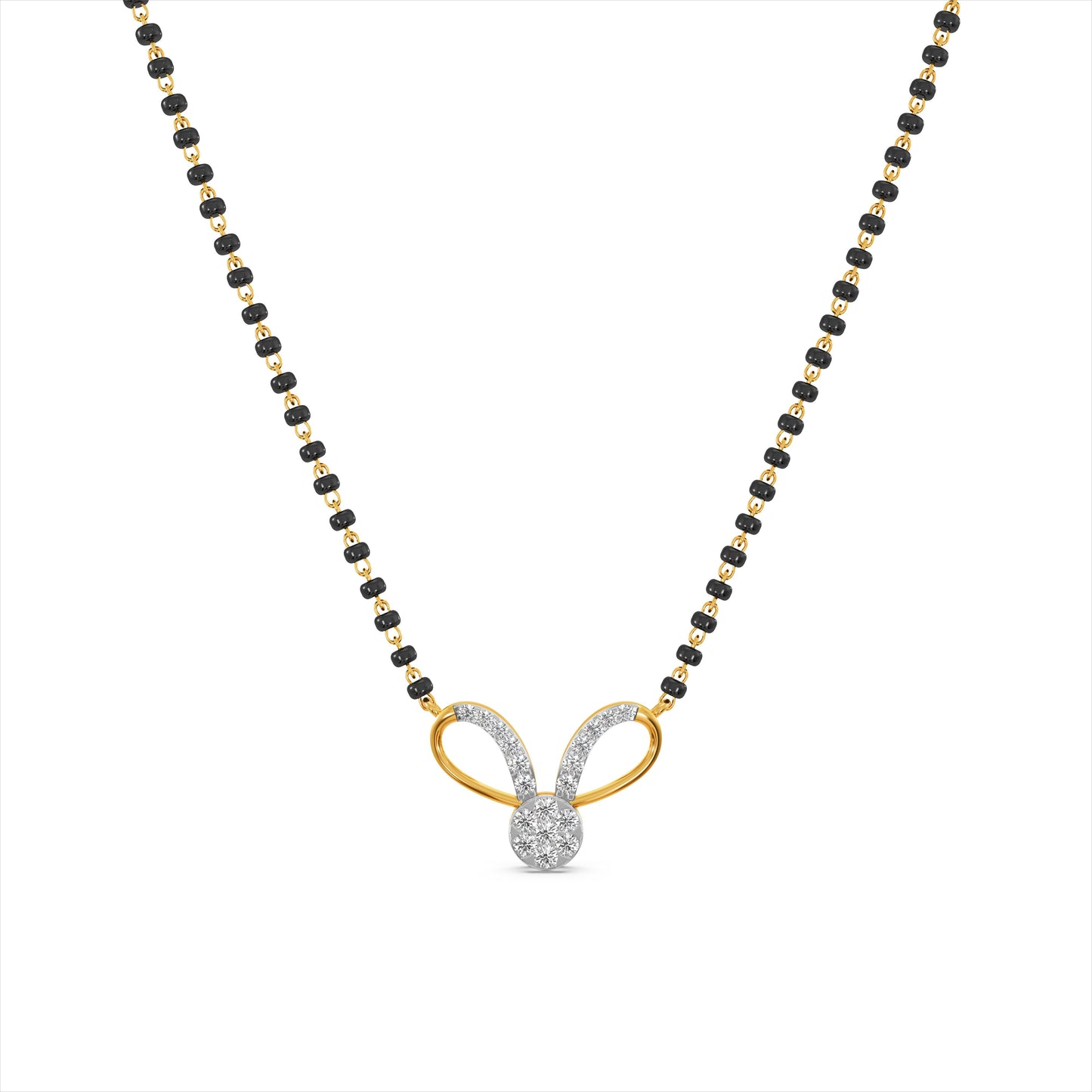 Aurora Knot 9KT Gold Laboratory Grown Diamond Mangalsutra