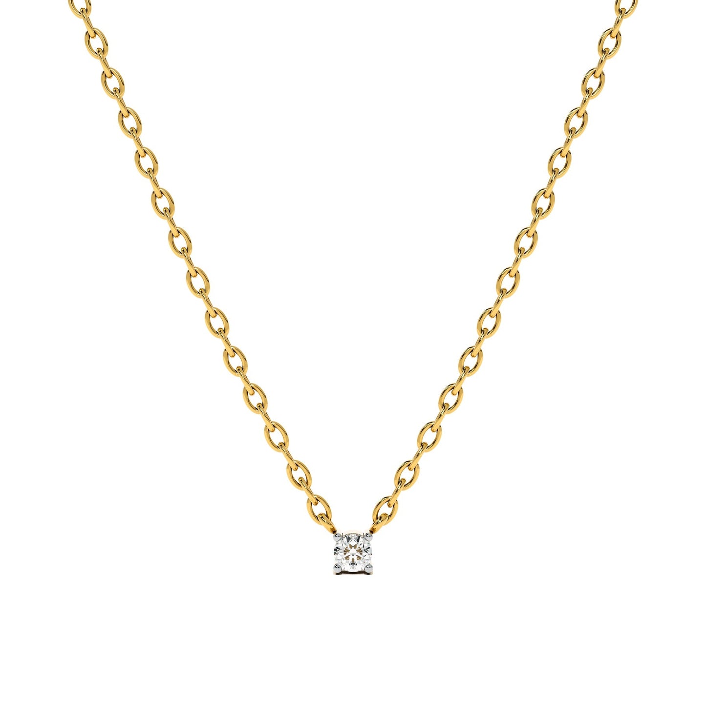 0.07 Carat Solo Glow 9KT Gold Laboratory Grown Diamond Pendant