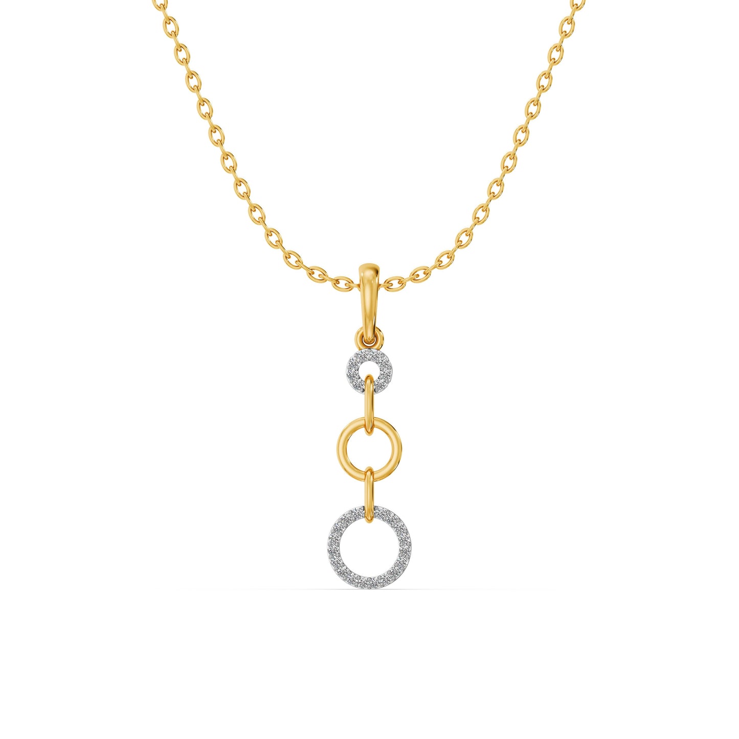 Loops of Grace 9KT Gold Laboratory Grown Diamond Pendant