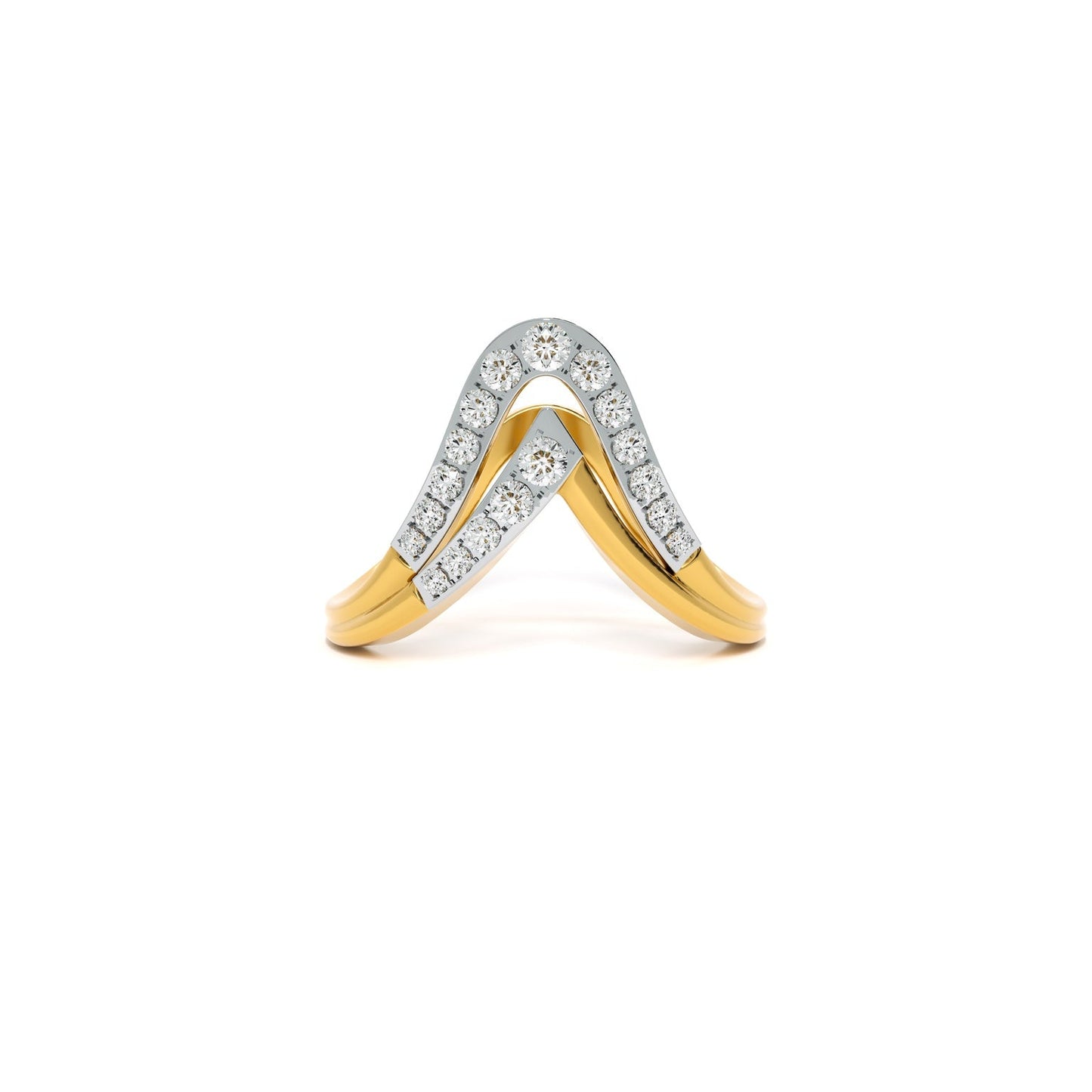 Elegance 9KT Gold Laboratory Grown Diamond Ring