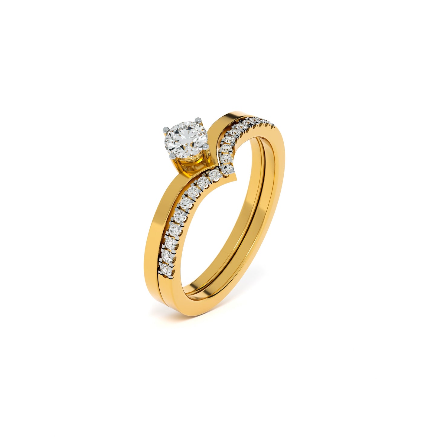 Sovereign V Duo 9KT Gold Laboratory Grown Diamond Ring