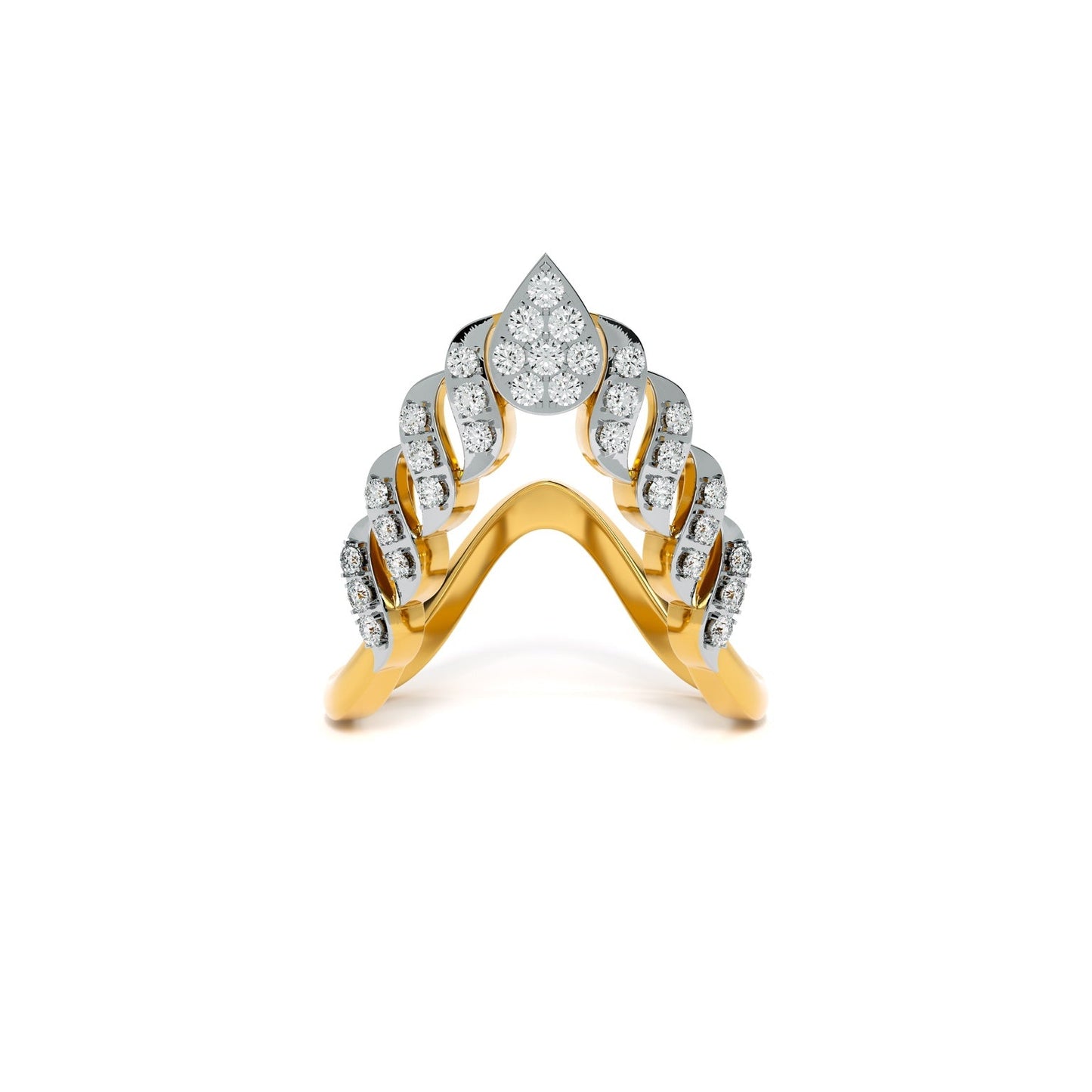 Regal Chain 9KT Gold Laboratory Grown Diamond Ring
