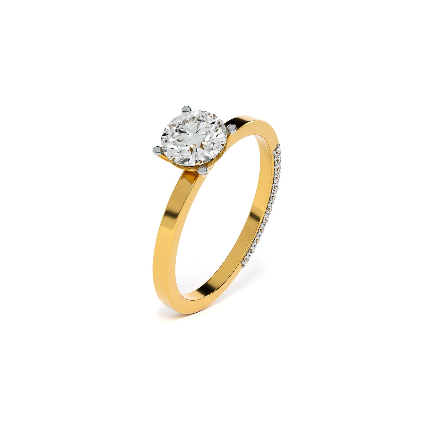 The Contour 9KT Gold Laboratory Grown Diamond Ring