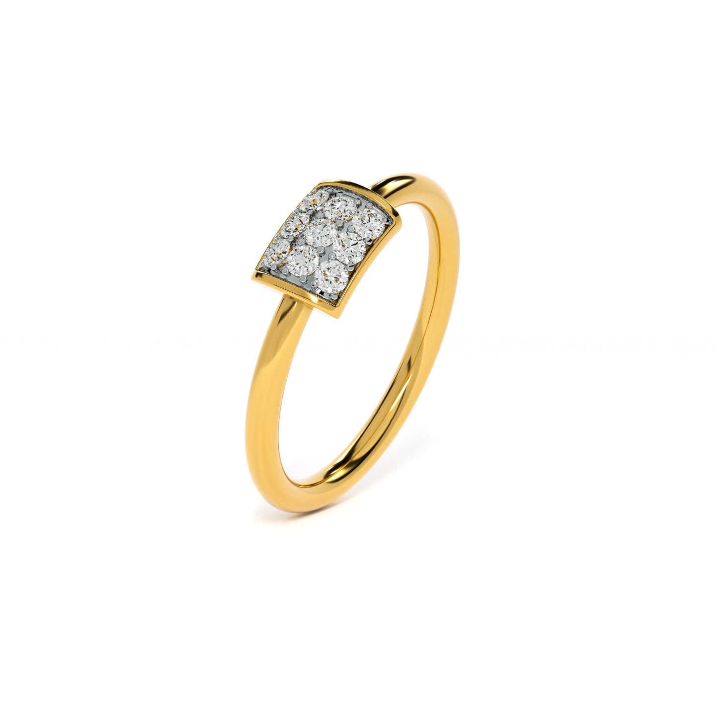 Prism 9KT Gold Laboratory Grown Diamond Ring