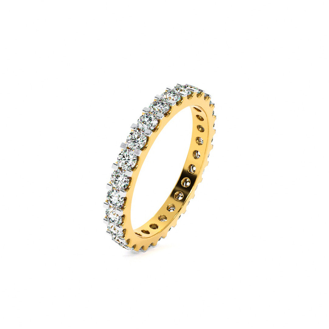Radiant Eternity 9KT Gold Laboratory Grown Diamond Ring