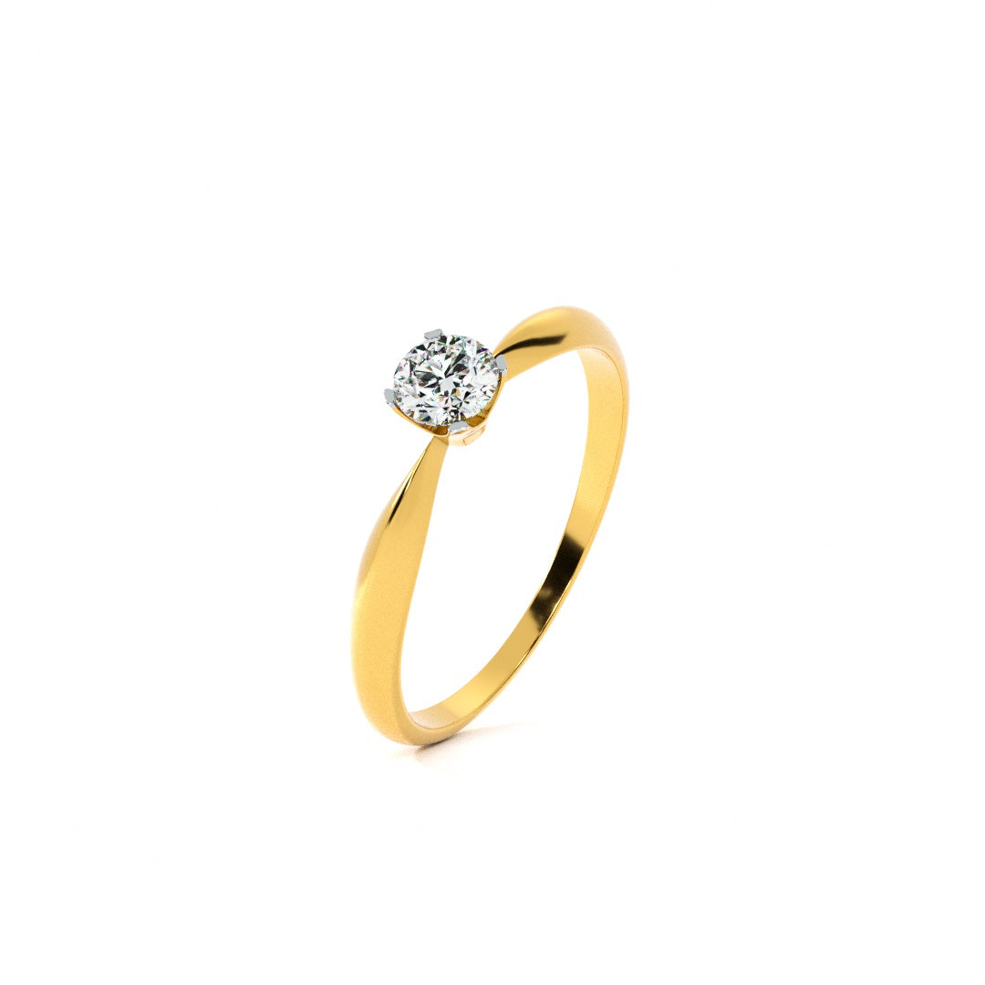 Elysian Spark 9KT Gold Laboratory Grown Diamond Ring