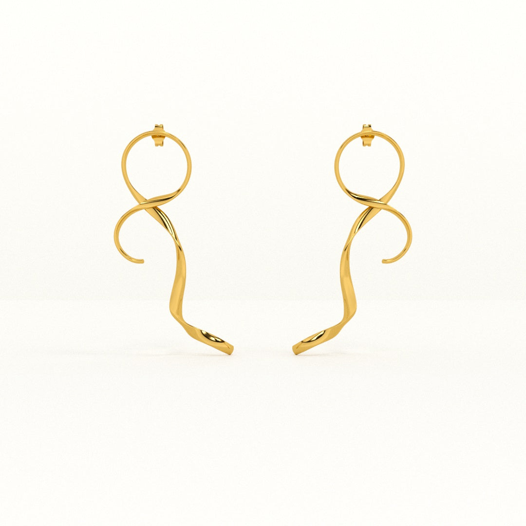 Golden Figure Eight Drops