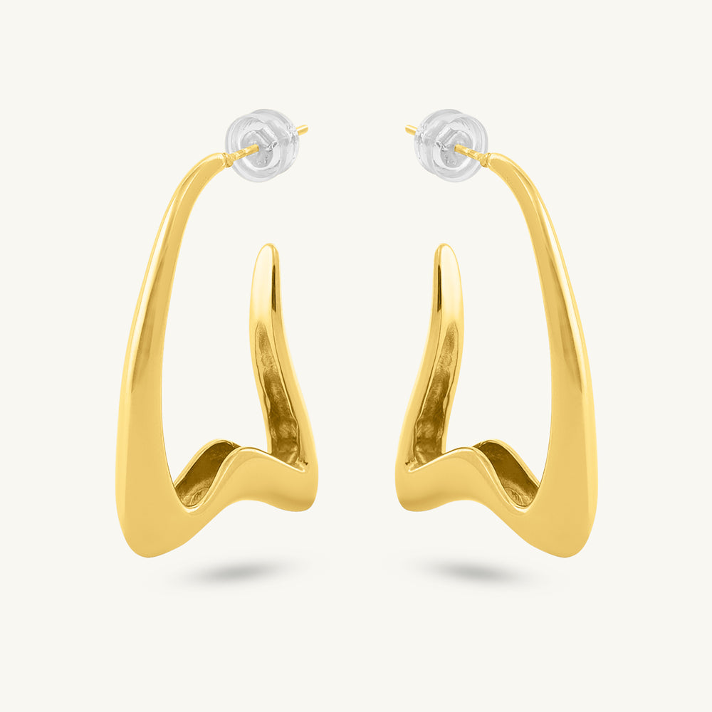 Stylish W Hoop Earring