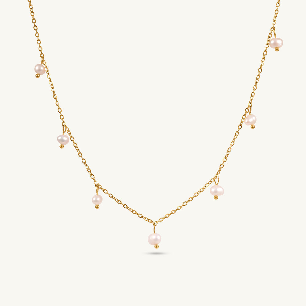 Pearl Path Dainty Necklace