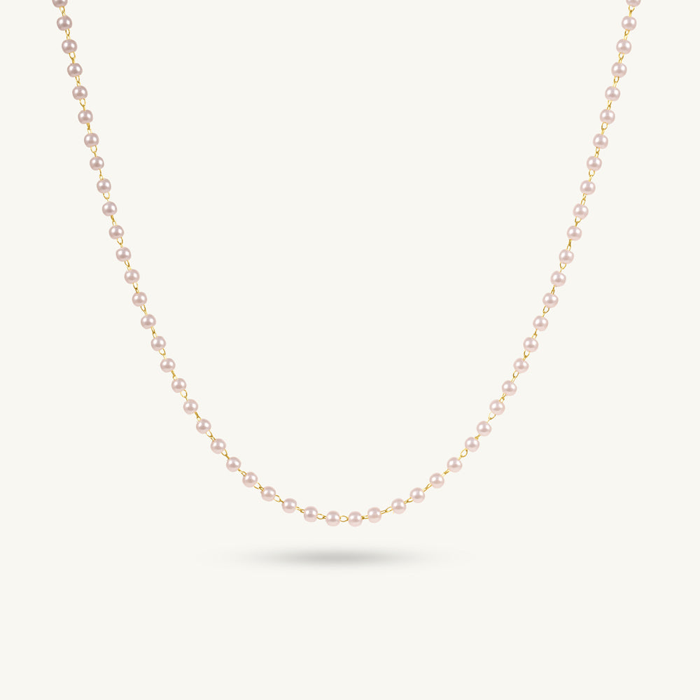 Timeless Beauty Pearl Chain Necklace