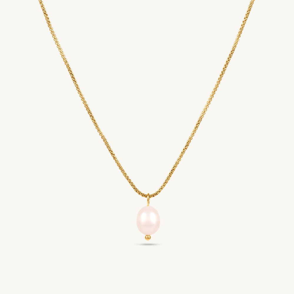 Teardrop Pearl Pendant Necklace