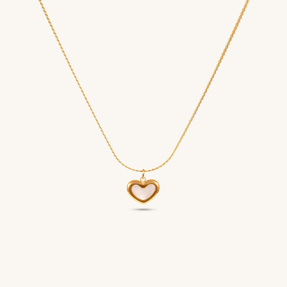 Open Heart Charm Necklace