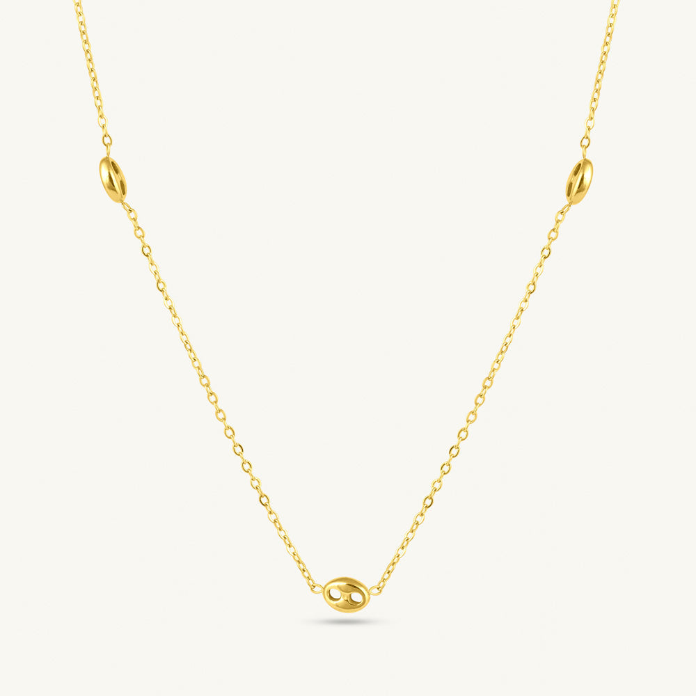 Tiny Orb Station Chain Necklace