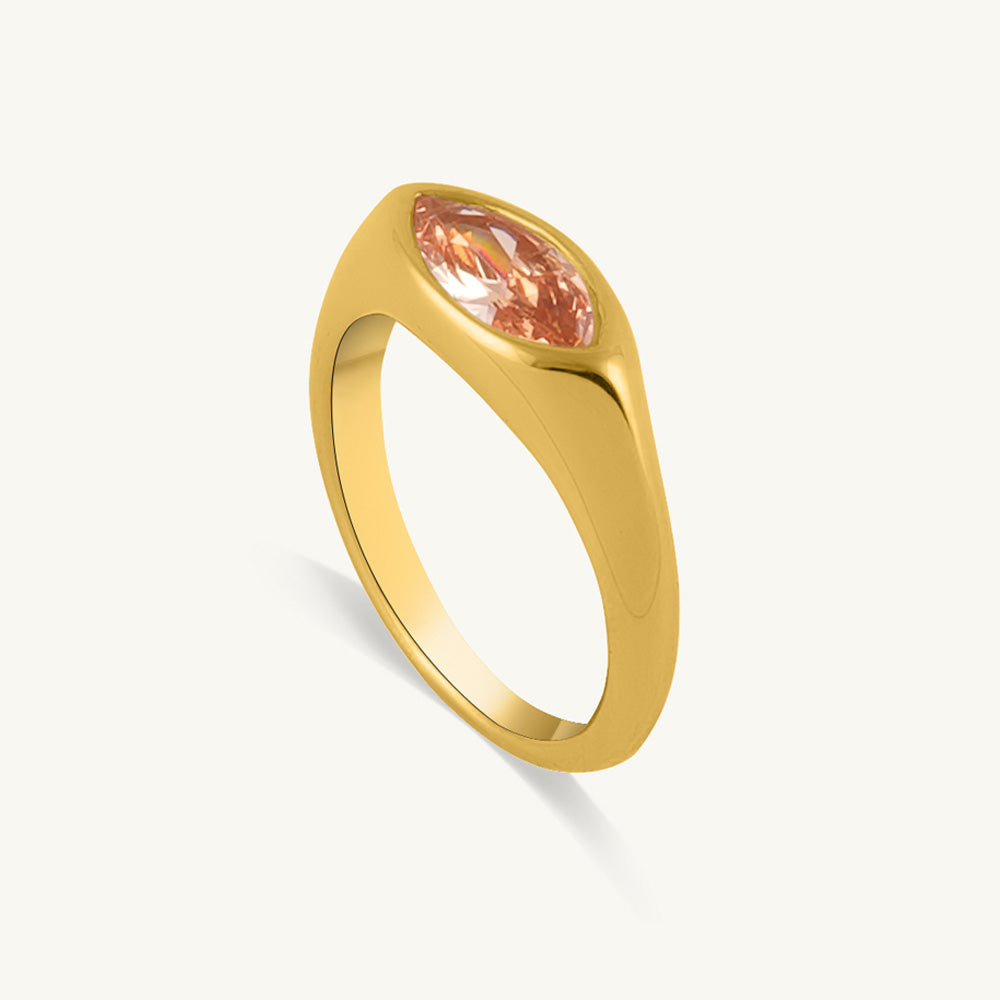 Sun Blaze Marquise Glow Ring