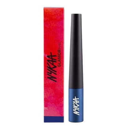 Nykaa Glamoreyes Waterproof & Smudgeproof Coloured Natural Liquid Eyeliner - Blue