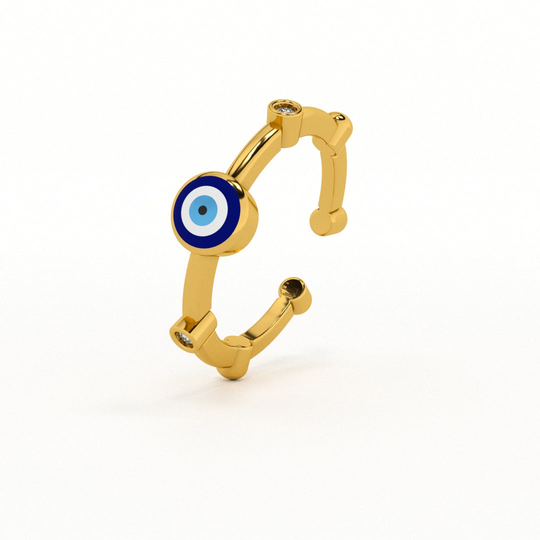 Evil Eye 925 Sterling Silver Ring
