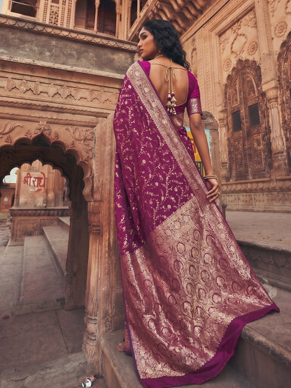 Shree Shyam Fashion Wine Art Silk Fancy Saree
