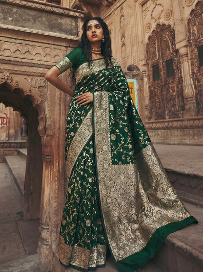 Shree Shyam Fashion Green Art Silk Fancy Saree
