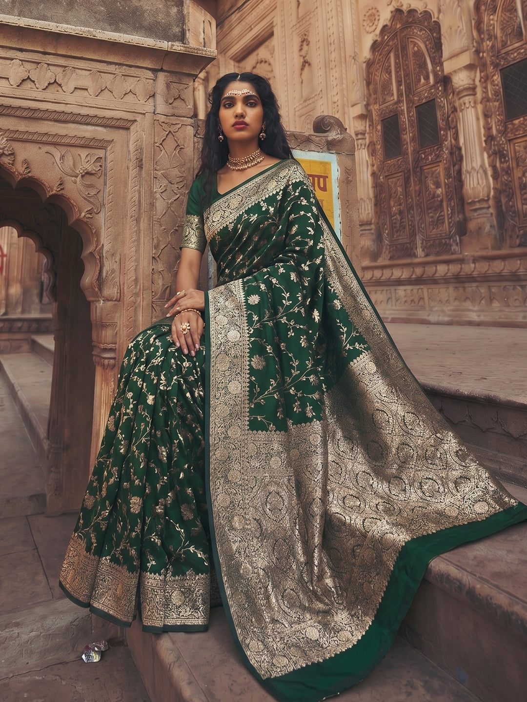 Shree Shyam Fashion Green Art Silk Fancy Saree